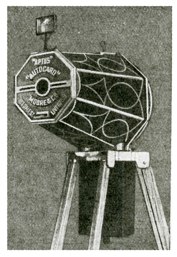 The Aptus Autocard Camera from an advertisement in January 1933