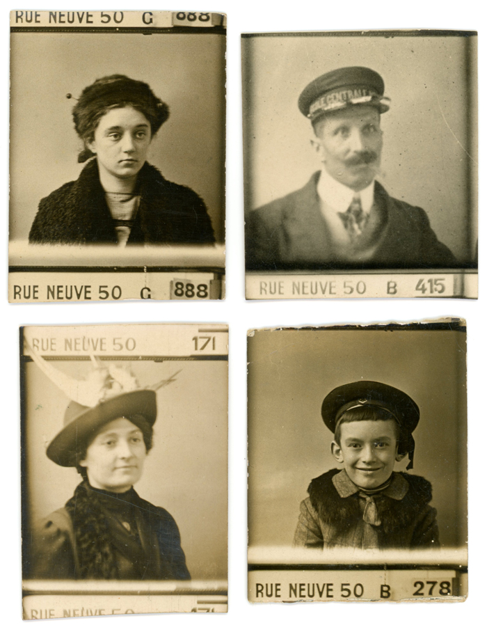 Four stickybacks from Rue Neuve 50, Bruxelles, reproduced with the kind permission of Irma Benedetto