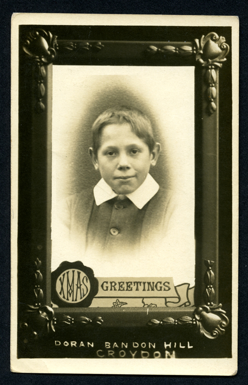 Xmas Greeting Postcard with school photo by Doran