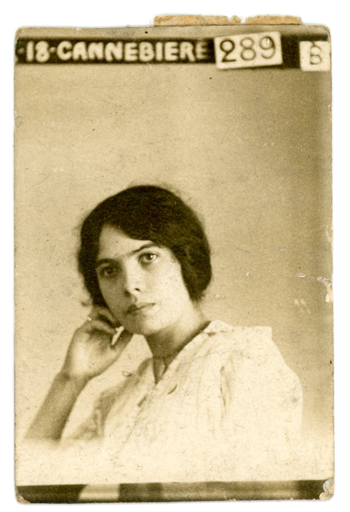 stickyback portrait of an unknown woman, image reproduced with the kind permission of Irma Benedetto