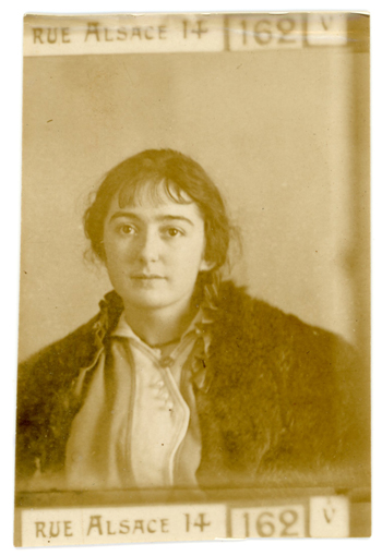 stickyback portrait of an unknown woman, image reproduced with the kind permission of Irma Benedetto