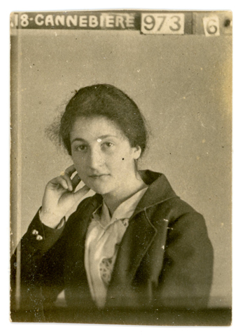 stickyback portrait of an unknown woman, image reproduced with the kind permission of Irma Benedetto