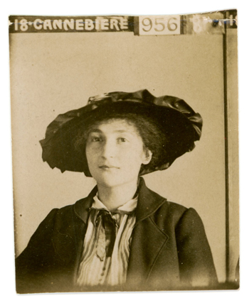 stickyback portrait of an unknown woman, image reproduced with the kind permission of Irma Benedetto