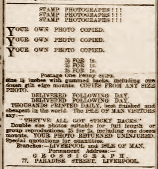 Grossigraph advertisement 1900