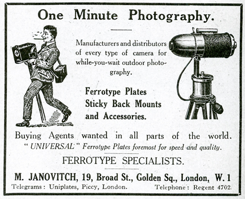 Janovitch advertisement 1930
