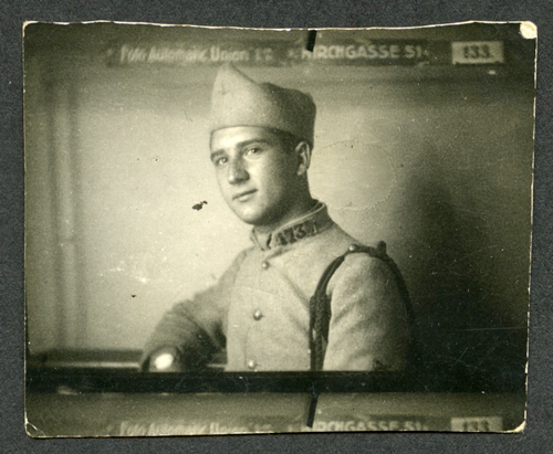 Portrait of man in uniform from Kirchgasse st
