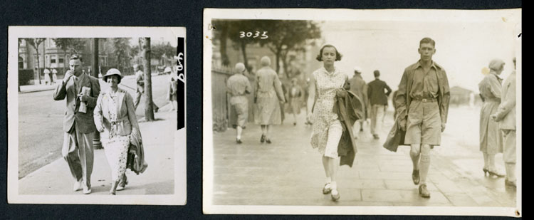 Two examples of Walking Pictures 1920s/30s