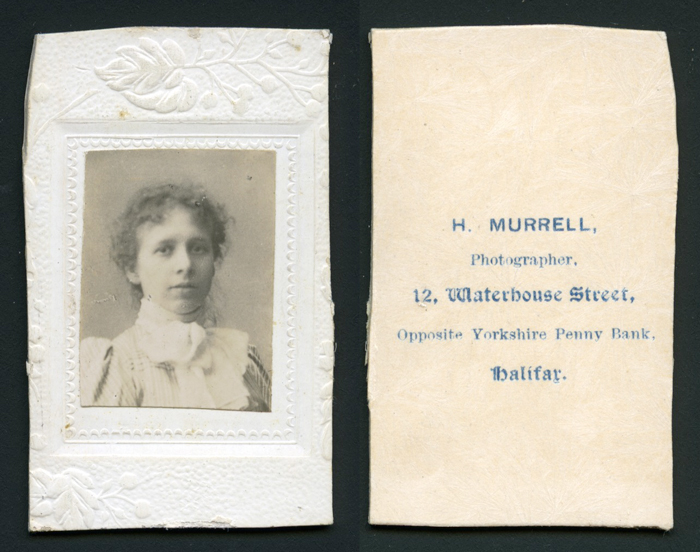 Portrait of unknown lady by H Murrell, Halifax