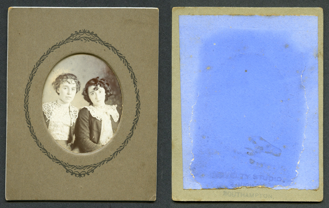 double portrait by the Novelty Studio, Southampton.