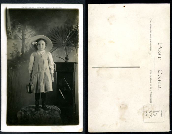 Postcard format portrait by Stickybacks Studio 2 Marine Parade, Southend
